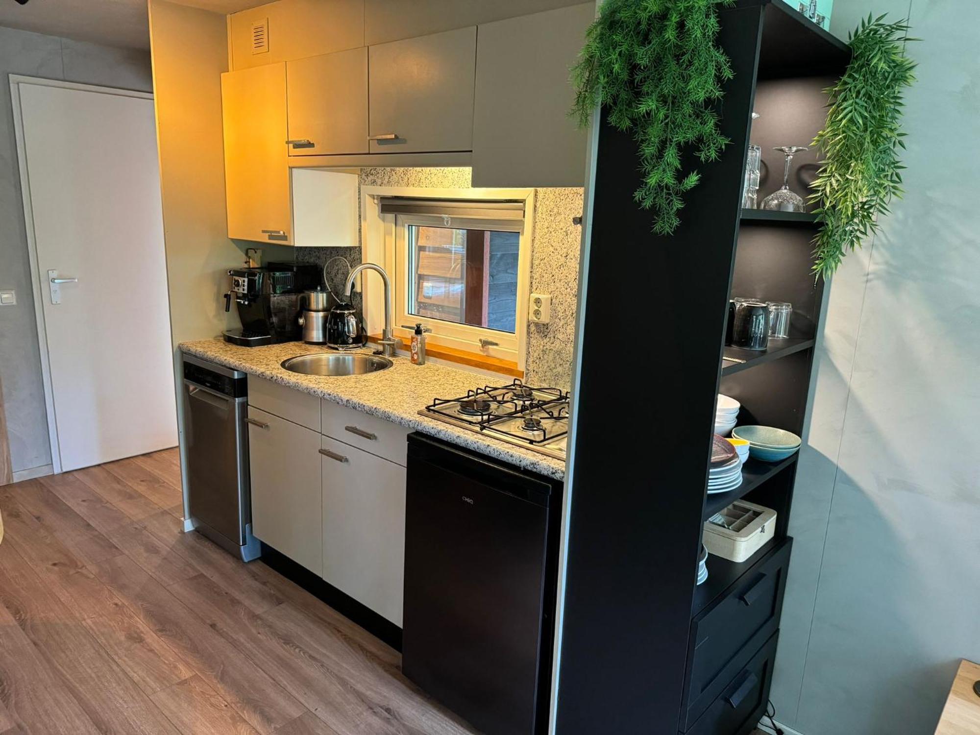 Sfeervol Chalet De Dassenburcht Emst Luaran gambar