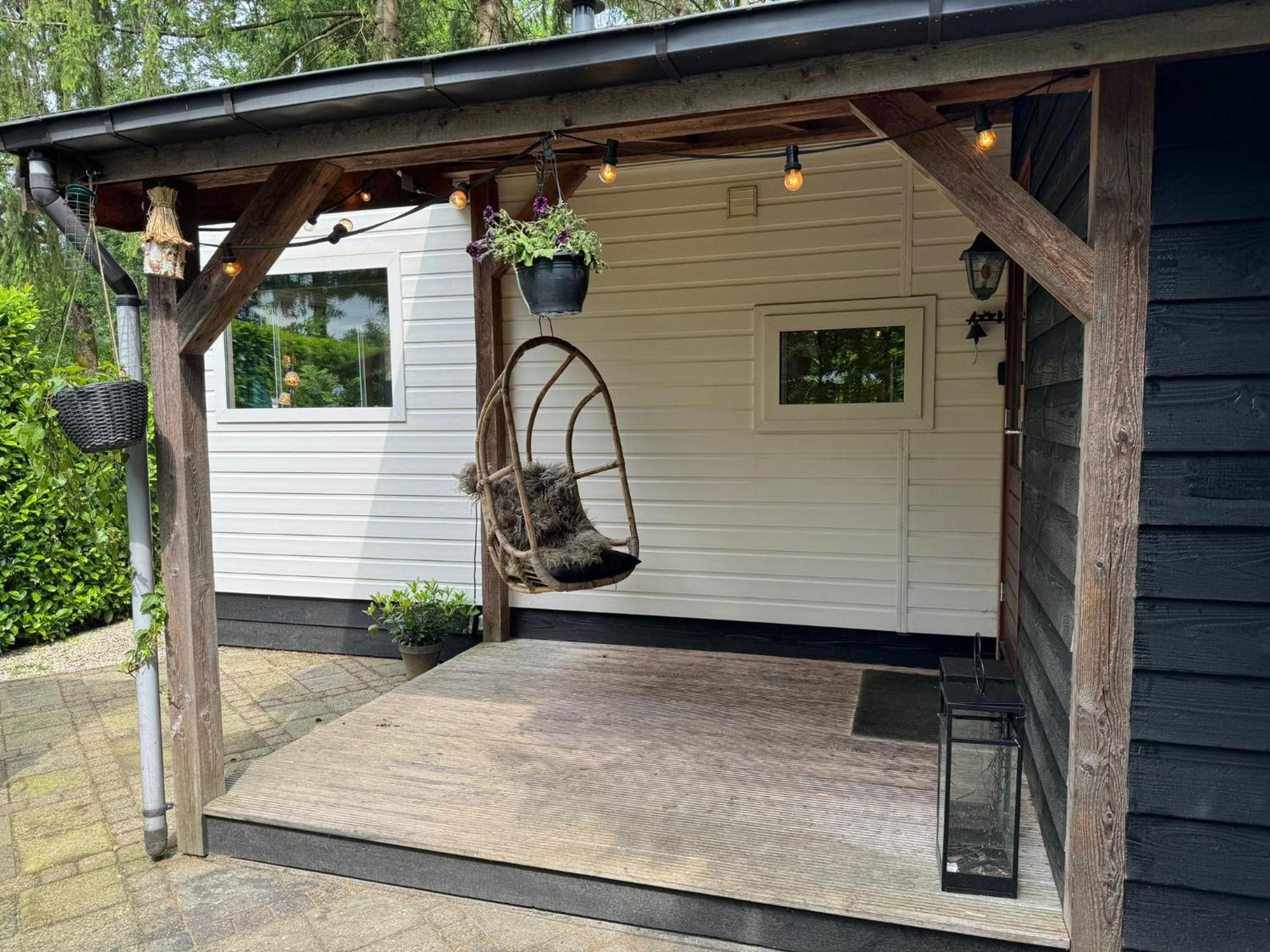 Sfeervol Chalet De Dassenburcht Emst Luaran gambar