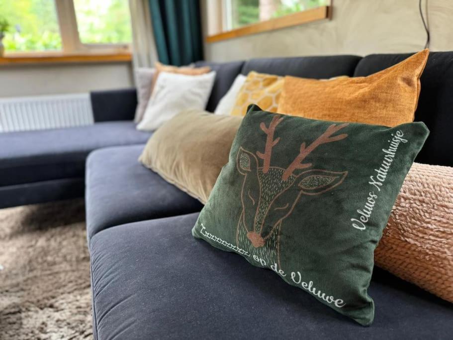 Sfeervol Chalet De Dassenburcht Emst Luaran gambar